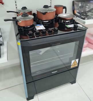 Fogão Dako Magister 5 Bocas Preto com Mesa de Vidro – Bivolt