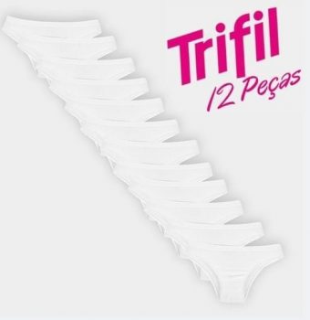 Kit Calcinha Tanga Trifil 12 Peças