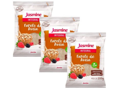3 Un. Farelo de Aveia JASMINE Integral 200g