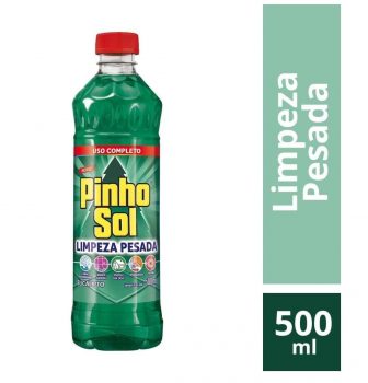 3 Un. Limpador Diluível Pinho Sol Limpeza Pesada Eucalipto 500ml