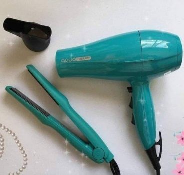 Kit Secador e Chapinha Gama Italy Aqua Therapy