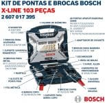 Kit de pontas e brocas em titânio Bosch X-Line com 103 peças