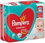 Fralda Pampers  P com 34 unidades