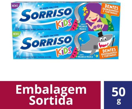 3 Un. Creme Dental Sorriso Kids 50g