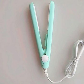 Mini Chapinha Alisadora Prancha Portátil Bivolt Azul
