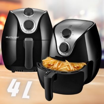Air Fryer 4l Preta 127v 1500w com Grade - Ce021