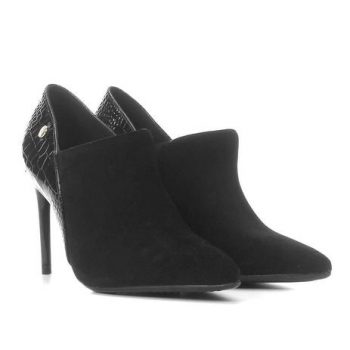 Ankle Boot Vizzano Salto Alto Fino Nobuck