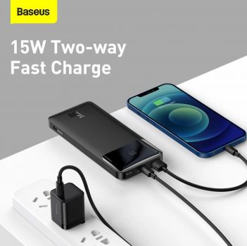 Baseus PPBD10 10000mAh 15W Bipow Display Digital Power Bank