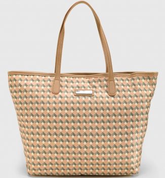 Bolsa Santa Lolla Geométrica Nude/Bege