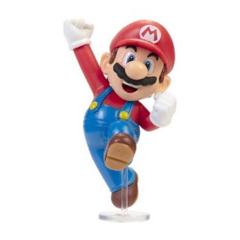 Boneco Articulado Jumping Mario, 2.5", Super Mario, Candide