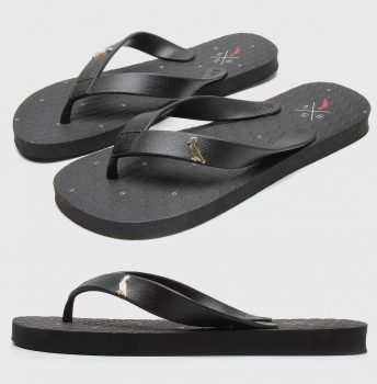 Chinelo Reserva Letters Preto