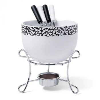 Conjunto P/ Fondue 6pcs - Bc Brinox Branco