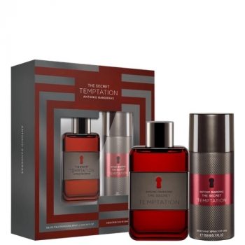 Conjunto The Secret Temptation Antonio Banderas Masculino - Eau de Toilette 100ml + Desodorante 150ml