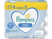 Kit Lenço Umedecido Pampers Higiene Completa - 4 Pacotes com 48 Cada