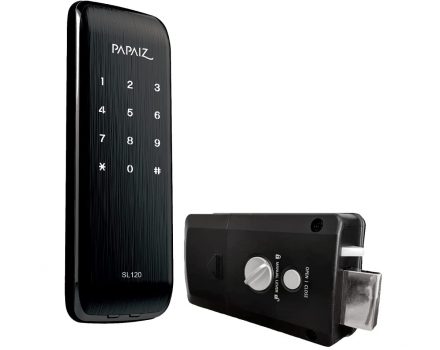 Fechadura Digital de Sobrepor SL 120 Papaiz, Preto