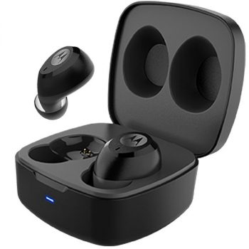 Fone de Ouvido Motorola Vervebuds 100, Bluetooth Estéreo Resistente à Água - Preto