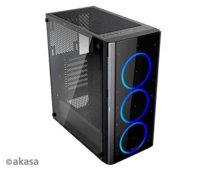 Gabinete Gamer Apache Air Vidro Mid Tower Akasa A-ATX09-A1B