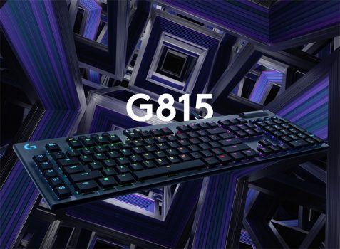 Teclado Mecânico Gamer Logitech G815 com RGB LIGHTSYNC, Teclas G Programáveis, USB Passthrough, Controles de Mídia Dedicados, Design Ultrafino e Exclusivo Switch de Perfil Baixo GL Tactile
