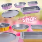 Jogo de Assadeira Happy Day 5 Peças - La Cuisine   5 cores