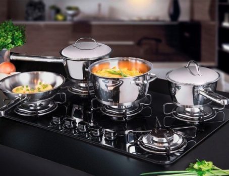 Jogo de Panelas com Fundo Triplo 4 Peça Tramontina Inox