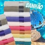 Jogo De Toalha Banhao Lake 5 pecas 100% Algodao - Casa e Conforto