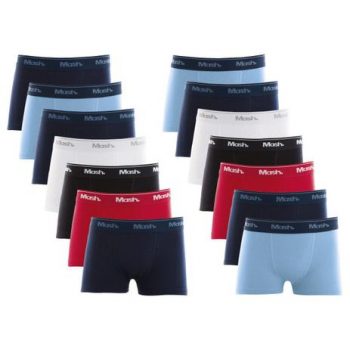 Kit 14 Cuecas Boxer Box Infantil Kids Cotton Algodão Mash