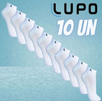 Kit com 10 Meias Sport, Lupo, Adulto Unissex