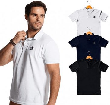 Kit com 3 Camisas Polo Basic Sortida Masculino Polo Match