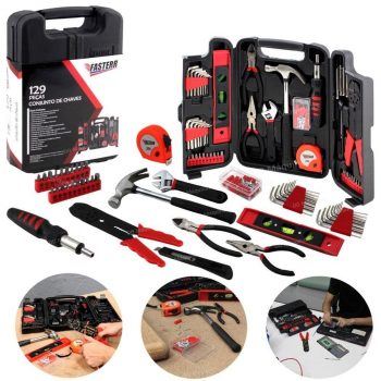 kit de Ferramentas Fasterr 129 peças Bits e Chaves emergênciais