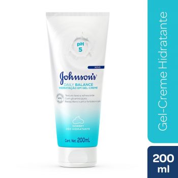 Loção Sorbet Daily Balance Hidratação Gel-Creme Johnson's, 200ml