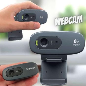 Logitech C270 - Webcam HD com Microfone Embutido e 3 MP para Chamadas e Gravações em Vídeo Widescreen