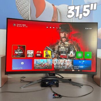 Monitor Gamer 31,5" AOC Agon Curved Widescreen com 300 milhões:1 max de Contraste - AG323FCXE