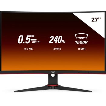 Monitor Gamer Tela Curva Aoc Legend 27 240hz 0,5ms - C27G2ZE