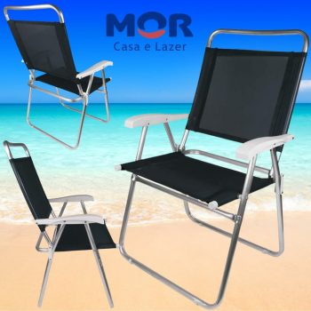 Mor - Cadeira Master Plus Alumínio Preta
