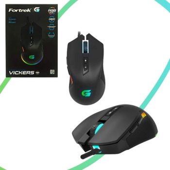 Mouse Gamer VICKERS RGB 4200DPI Preto Fortrek G