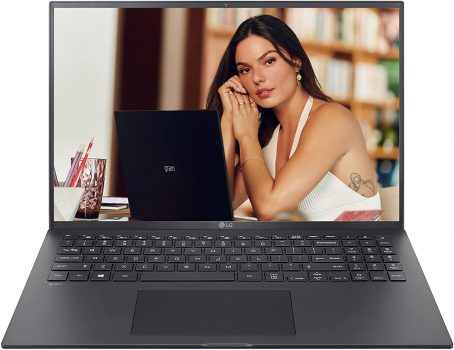 Notebook LG gram, 1.190g, Intel Core i7-1165G7, 16GB LPDDR4X 4266MHz, SSD 256GB NVMe, Windows 10 Home, IPS FHD 16", Preto, 16Z90P-G.BH71P1