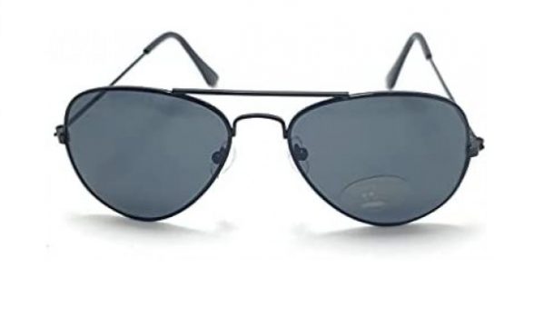 Óculos De Sol Infantil Menina Aviador Metal Y-6 Cor: Preto