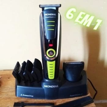 Aparador de Pelos Mondial, Super Groom - 06, Preto/Verde, Bivolt - BG-04