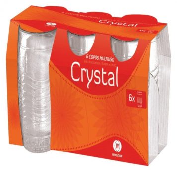 Conjunto de 6 Copos Crystal 300ml Wheaton