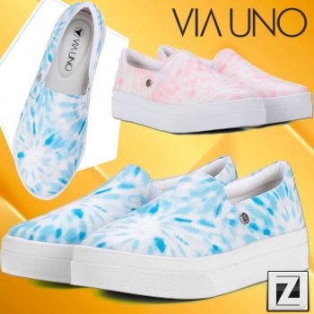 Tênis Slip On Via Uno Tie Dye Feminino