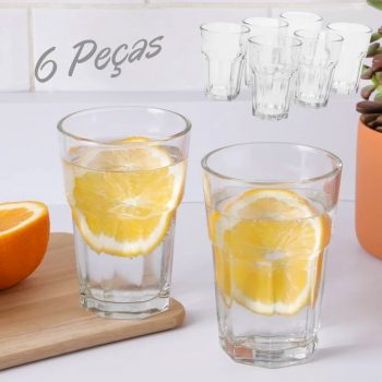 Conjunto De Copos De Vidro Cassis 420 Ml 6 Peças - La Cuisine