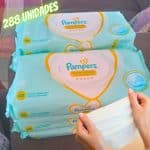 Kit Lenço Umedecido Pampers Recém-Nascido - 288 Unidades