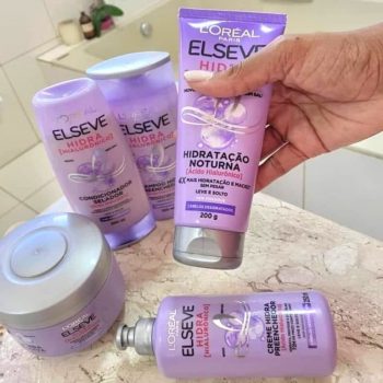 Elséve Hidra Hialurônico Kit - Shampoo + Condicionador + Creme de Pentear + Máscara + Creme Noturno - Elseve