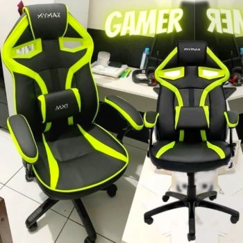 Cadeira Gamer MX1 Giratória Preto e Verde, Mymax, 25.009041