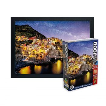 Quebra-Cabeça Noite em Cinque Terre 1000 peças