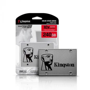 SSD 240GB Kingston Sata Rev. 3.0 - Leituras 500MB/s e Gravações 350MB/s A400