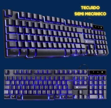 TECLADO GAMER VX GAMING HYDRA 107 TECLAS + 12 MULTIMÍDIA SENSACAO TECLA MECANICA – GT702 – VINIK