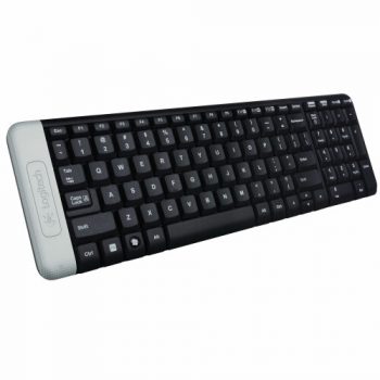 Teclado sem fio Logitech K230 com Design Compacto, Conexão USB, Pilhas Inclusas e Layout ABNT2