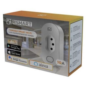 Tomada Inteligente Smart Wi-Fi Home Rsmart Plug 10A Branco - Geral