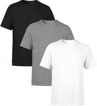 Kit 3 Camisetas Básicas Lisas Algodão Penteado 30.1 Premium